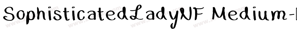SophisticatedLadyNF Medium字体转换